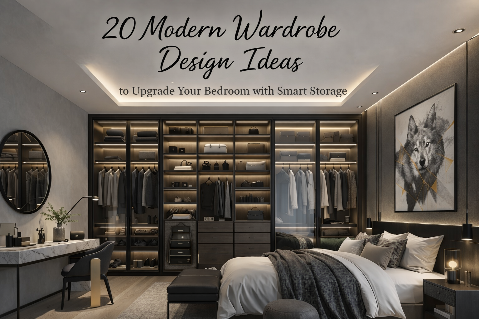 20 Modern Wardrobe Design Ideas for Smart Bedroom Storage | Home ...