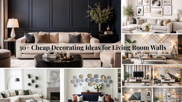30+ Cheap Decorating Ideas for Living Room Walls