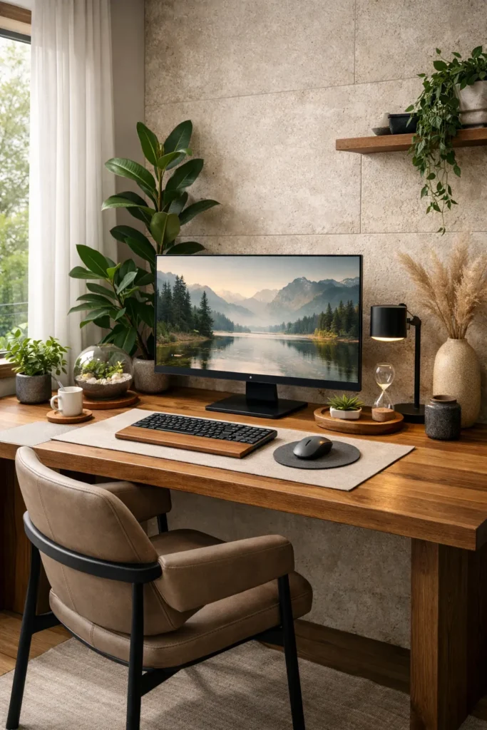 Biophilic nature-inspired desk