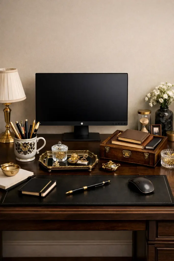 Thrifted desk organizers