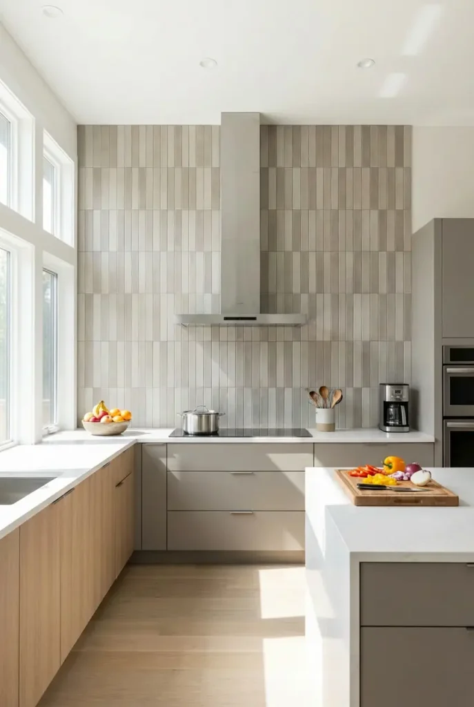 Vertical tile backsplash kitchen
