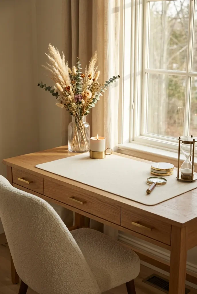 Cottagecore desk decor