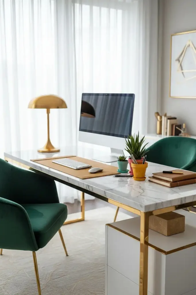 Painted terracotta pen holders