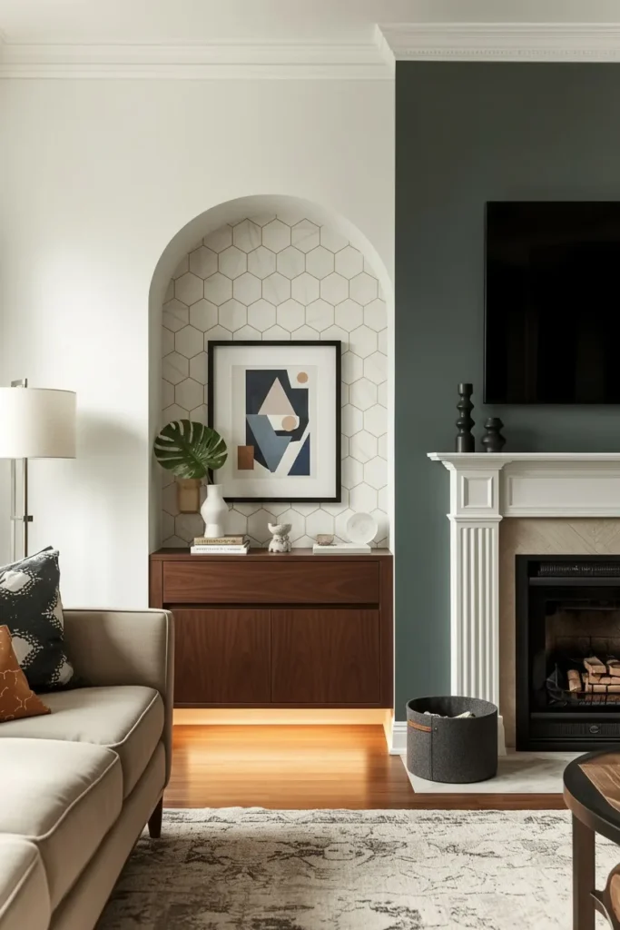 Peel-and-stick decorative tiles
