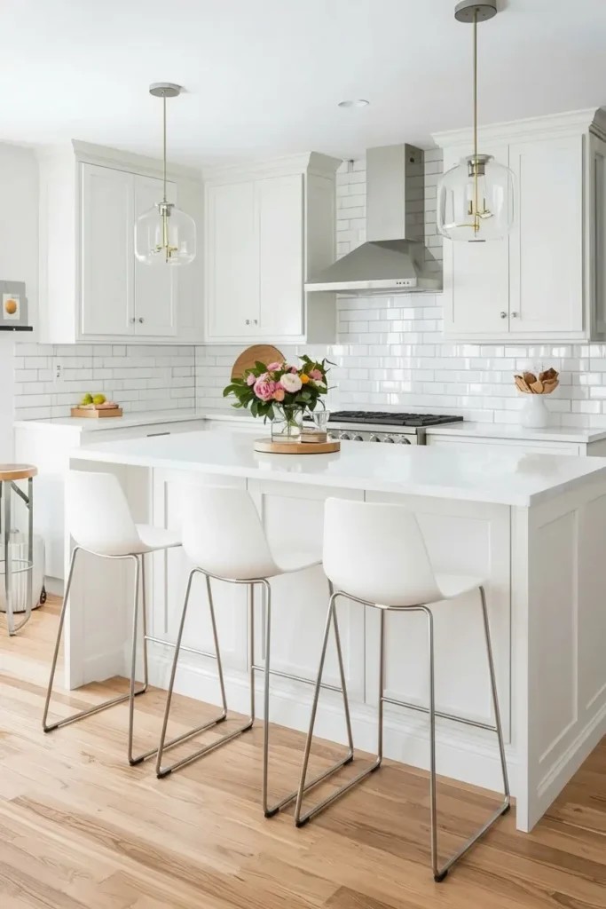 Thin-legged kitchen bar stools
