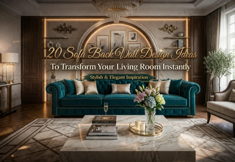 20 Sofa Back Wall Design Ideas