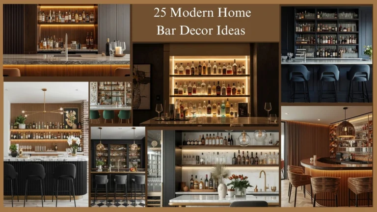 25 Modern Home Bar Decor Ideas