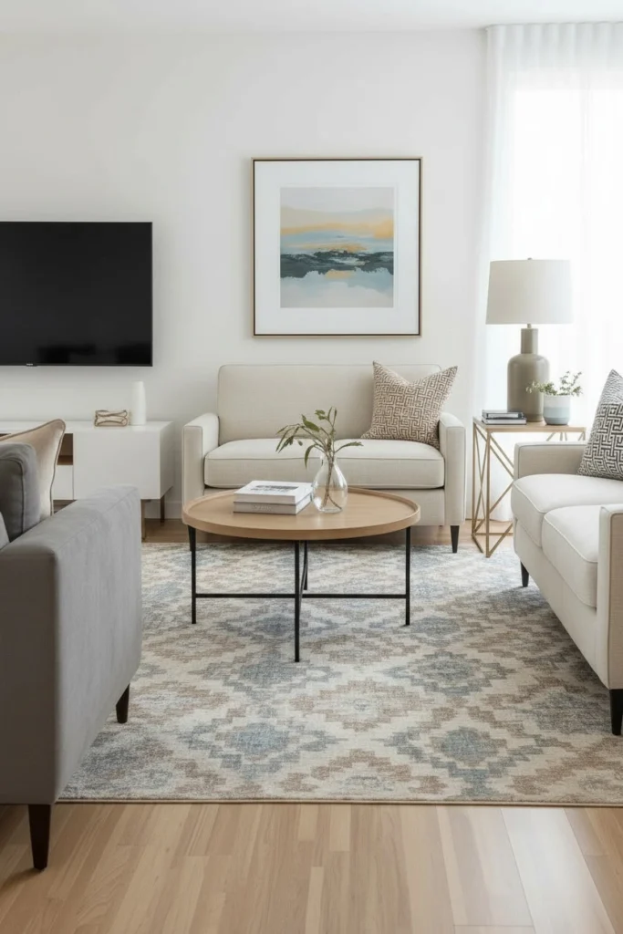 Matching table lamps sofa sides