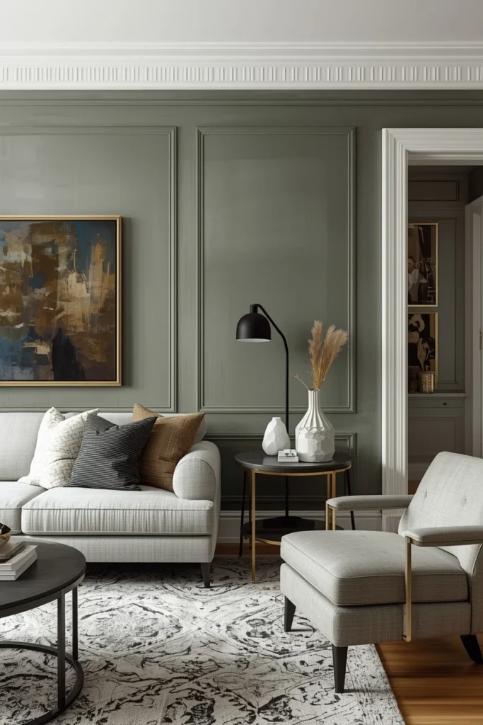 Warm limewash textured paint on bedroom wall