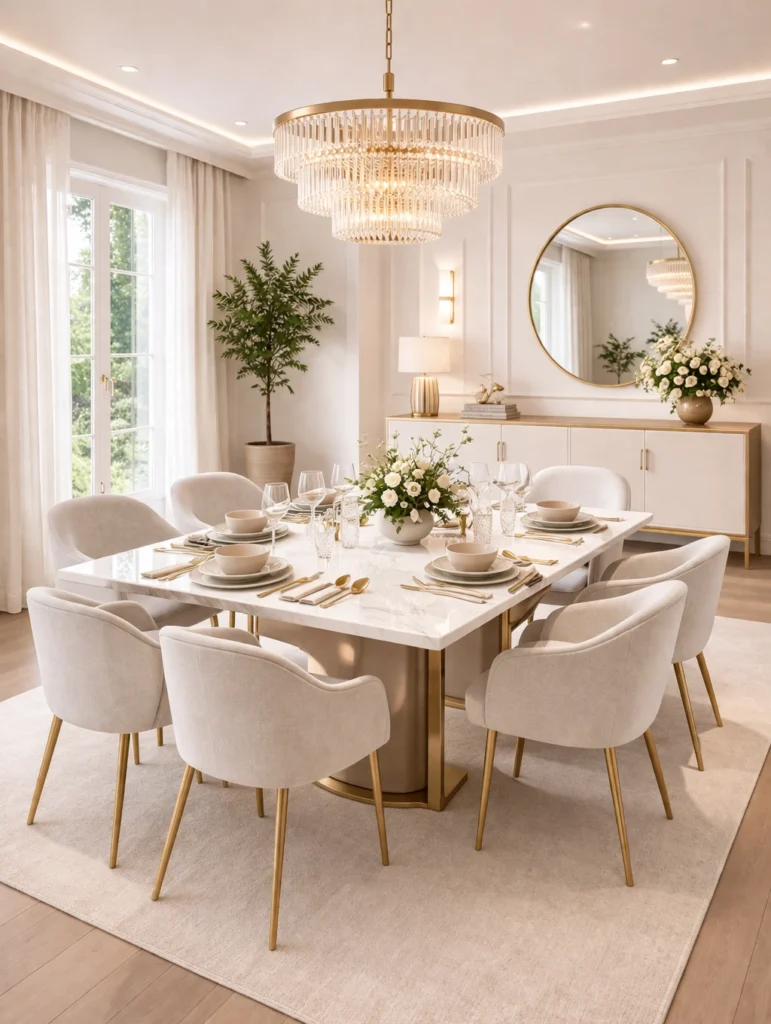  ceramic tableware set on a styled dining table.