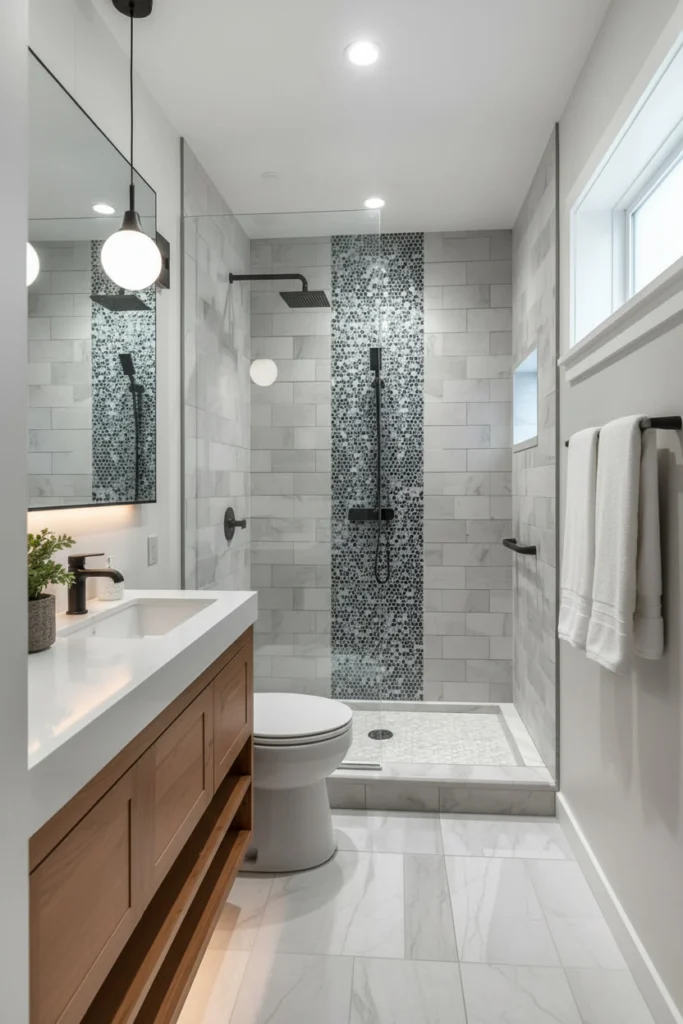An accessible bathroom layout works safely for every age.