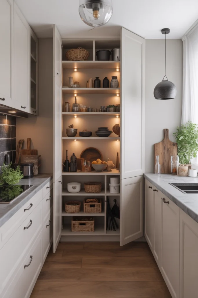 A clean kitchen counter with only essential daily items.