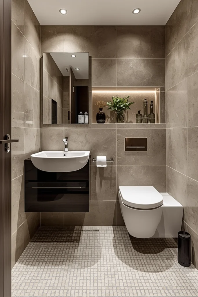 Underfloor heating makes cold bathroom mornings far more comfortable.