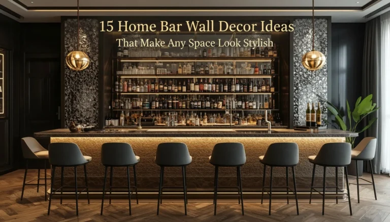 Home Bar Wall Decor Ideas