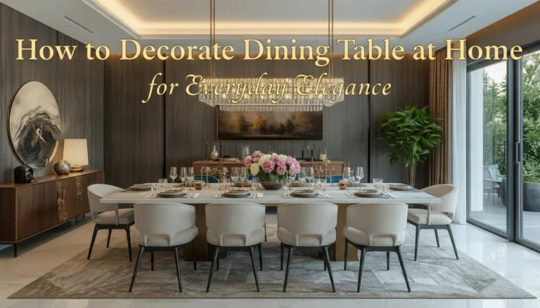 How to Decorate Dining Table at Home