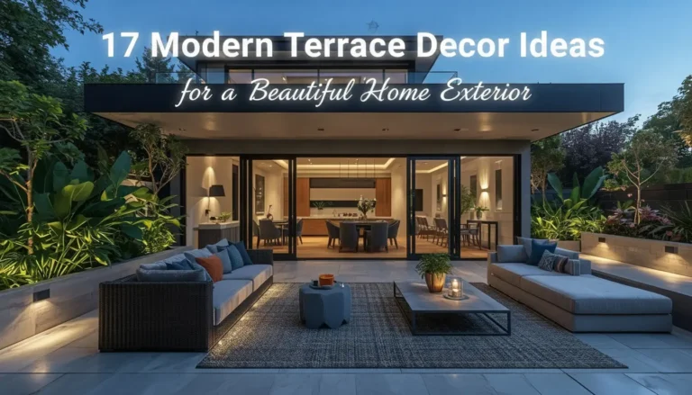 Modern terrace decor ideas for beautiful home exterior