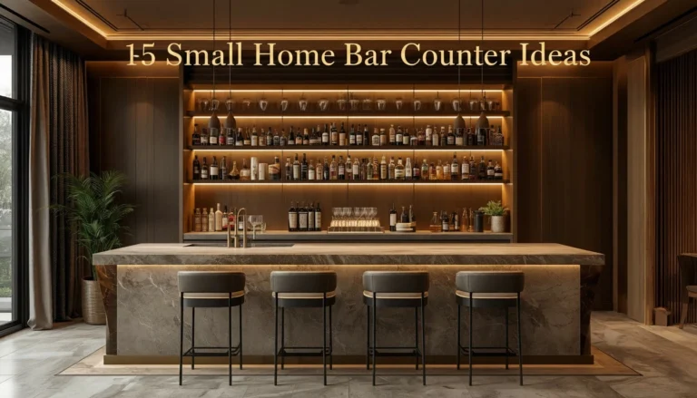 Small Home Bar Counter Ideas