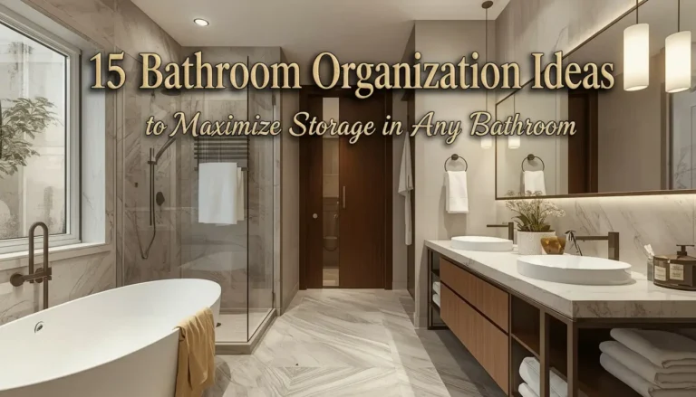 Smart bathroom organization ideas to maximize every storage space