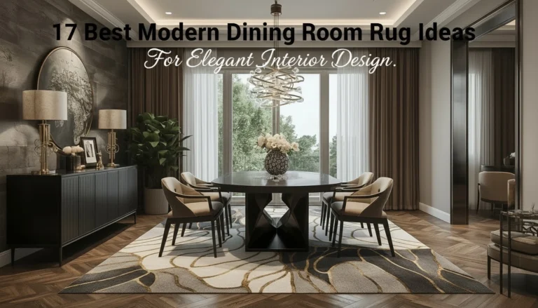 Modern dining room rug ideas for elegant interiors