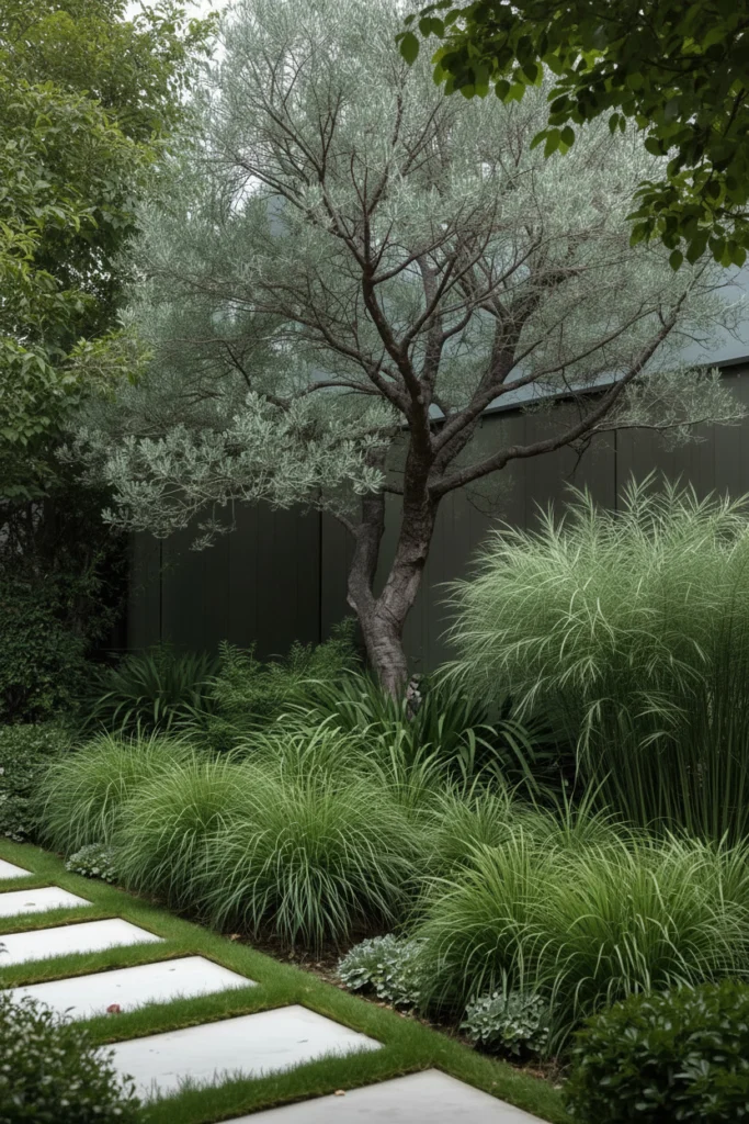 An olive tree stays green and beautiful every season.