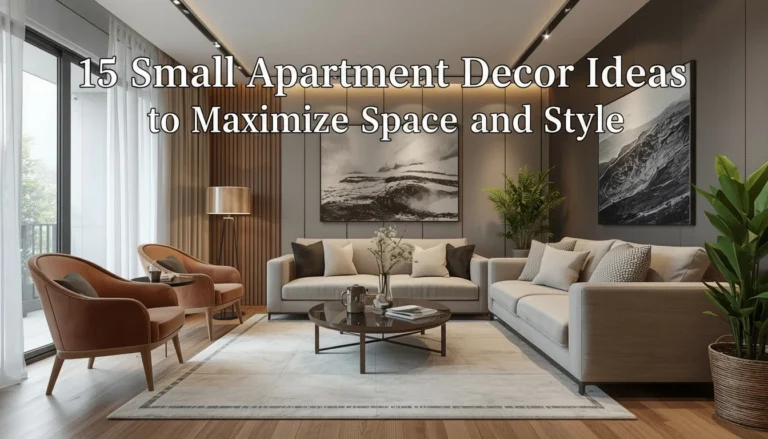 Stylish small apartment decor ideas maximizing space beautifully